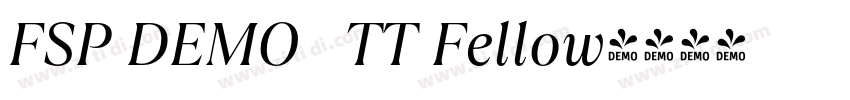 FSP DEMO   TT Fellow字体转换